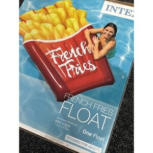 Intex French‎ Fries Float 69" X 52" Inflatable Pool Lounger Designed for Adults